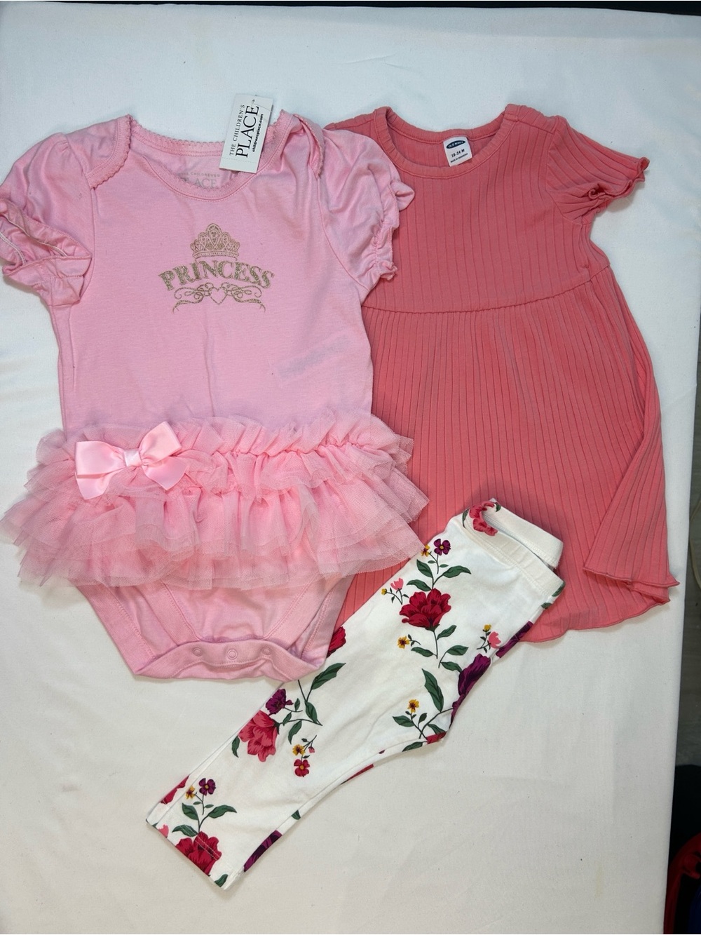 The Childrens Place Pink 'Princess' Tutu One-Piece - Baby Girls